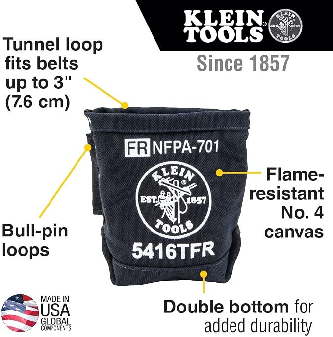 Klein Tools Pliers Kit, Leather Tool Holder and Canvas Tool Bag (3-Piece)