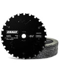 CRALY 6-1/2 Inch 24 Teeth Wood Cutting Framing Circular Saw Blade, 5/8 Inch Arbor, Carbide Tipped, Thin Kerf, for Plywood, MDF, OSB, Laminate, 25-Pack