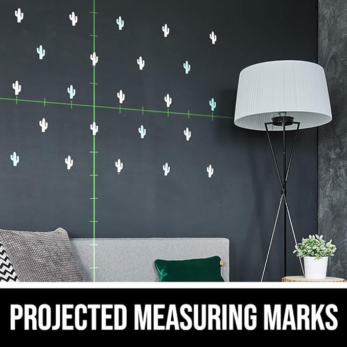 SKIL Self-Leveling Green Cross Line Laser with Projected Measuring Marks - LL932401,Red/Black
