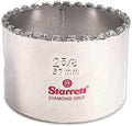 Starrett Diamond Grit Hole Saw 2-5/8" Dia, 1-5/8" Cutting Depth | Ideal For Drilling Small Diameter Holes, 5/8-18 Thread Size, XA2/XA10 Arbor Type Compatible, Silver Finish, KD0258-N