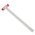 Precision Scriber T Square Ruler, T Square with Support Lips, Built in Scribe Notches, Stainless Steel Architect Ruler for Carpenter Work, Layout and Measuring Tools - 600mm