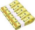 Measuring Tape for Sewing, 120 Inch Soft Fabric Cloth Tape Measure for Body Measurement, 5 Pack Double Scale Seamstress Tailor Ruler for Waist Clothing Nursing Craft(Yellow)