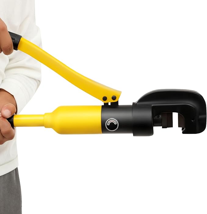 Hydraulic Rebar Cutter 13 Ton Manual Hydraulic Cable Cutter 4-22mm Shear Area Heavy Duty Bolt Cutters with Box Professional Handheld Cutting Tool for Construction, Copper
