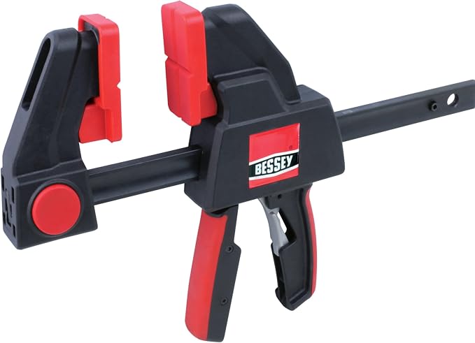 BESSEY EHK SERIES - 600 lb Clamping Force - 06 in - EHKXL06 Trigger Clamp Set - 3.125 in. Throat Depth - Wood Clamps, Tools, & Equipment for Woodworking, Carpentry, Home Improvement, DIY
