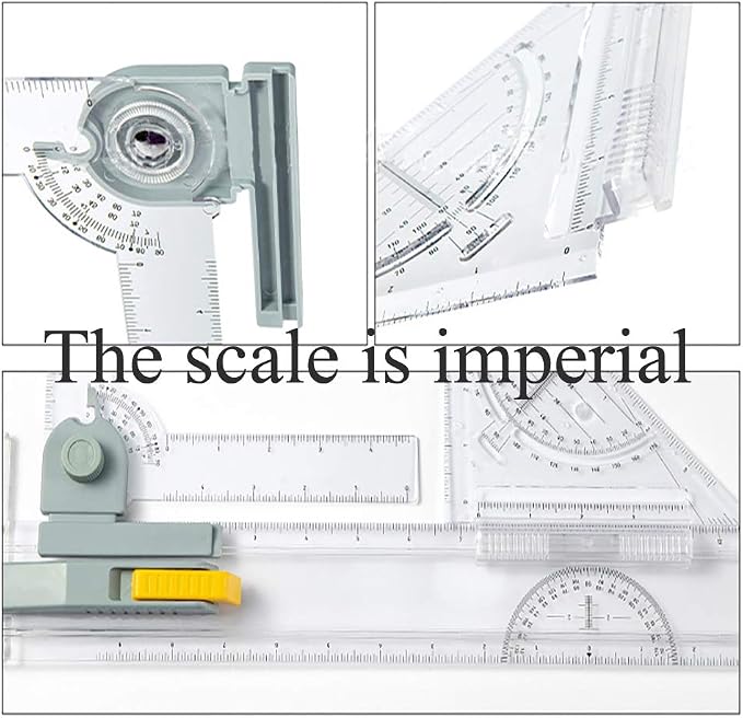 SALEMAR Inch Scale A3 Drafting Table Drawing Board Graphic Architectural Sketch Tool Set