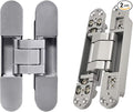 TamBee Invisible Hinges Hidden Door Hinges Concealed Door Hinges, Outswing Hidden Door Hinge 3 Way Adjustable Butt Hinge 7inch 2PCs