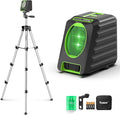 Laser Level with 40in Tripod, Huepar 150°/150Ft Self Leveling Lazer Leveler Tool with Pulse Mode (197Ft), Switchable Green Cross Line for Picture Hanging, Tile, DIY/Construction Project