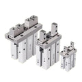1PCS MHZ2 Pneumatic Finger Cylinder Parallel Gripper MHZ2-10/16/25/32/40D1/D2/D3 Side Thread Aluminium Clamps(MHZ2-20D2)