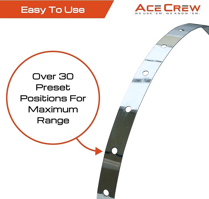 AceCrew Dust Collector Band Clamp One-Size-Fits-Most 11-1/2" to 24-1/2" Hose Clamp Stainless Steel Dust Strap