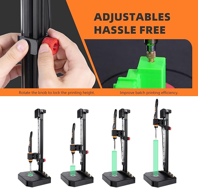 Heat Set Insert Tool with 200PCS Brass Inserts & 90W Soldering Iron | 3D Printer Tools for M2/M3/M4/M5/M6/M8 Threaded Knurled Nuts | Professional Installation Kit for PLA, ABS, PETG Plastic Parts