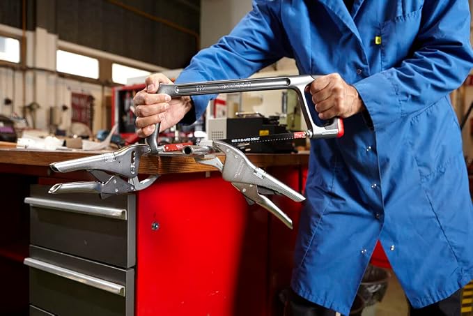 Facom FCM501A 250 mm Q/REL Long Nose Locking Plier - Red