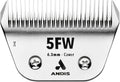 Andis 561464 ceramicEDGE Detachable Wide Blade #5FW – Carbon Steel Pet Clipper Blade, Coarse Tooth, Professional Grooming Performance