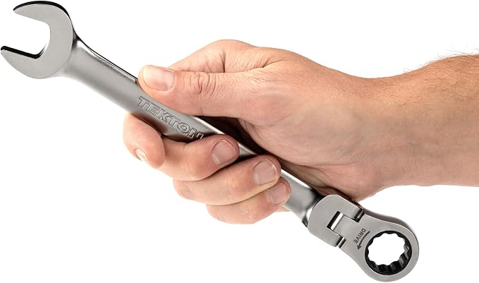TEKTON 19 mm Flex Head Ratcheting Combination Wrench | WRC26419 | 12-Point