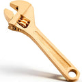 Hicarer 4 Inch Non-Sparking Adjustable Wrench, Aluminum Bronze Tool | Non-Magnetic, Oil & Gas Industry, Chemical Facilities, Hazardous Environments, Industrial Safety Applications