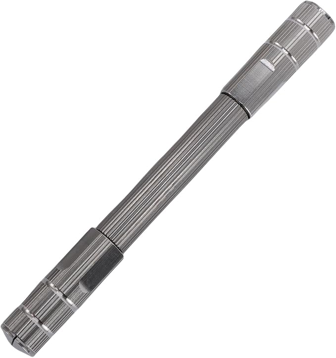 Fabater Double Ended Pin Vise, 2 Pcs 4.7in Stainless Steel Compact Hand Drill, Wire Twisting Tool with Storage Box and Non Slip Grip for Jewelry Making, Watch Repair and DIY Projects