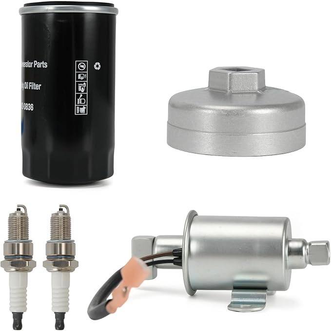 Tune Up Maintenance Kit Fit For Onan RV QG Generators 5500 7000, HGJAA HGJAB HGJAC,Includes 122-0836 Oil Filter & Wrench,140-3116 Air Filter,149-2341-01 Fuel Filter,167-1638 Spark Plug