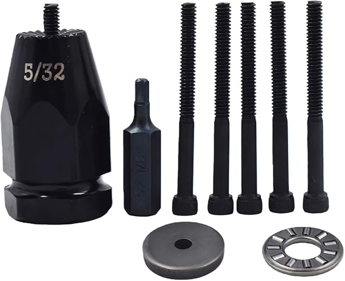 Pneumatic Rivet Nut Gun Air Rivet Nut Pull Setter Riveting Fastening Tool With 3/16 5/32 Riveting Mandrels Quick Change Locking Nozzle Bolts Adapter Drill For Air Rivet Nut Insert Installation Tool