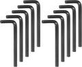 HARFINGTON 10pcs Hex Key Wrench 7/32" L-Shape Hexagon SAE Wrenches Chrome Vanadium Steel Repairing Tool for Home Repair, Black