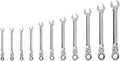 TEKTON Flex Head Ratcheting Combination Wrench Set, 11-Piece | WRC95000