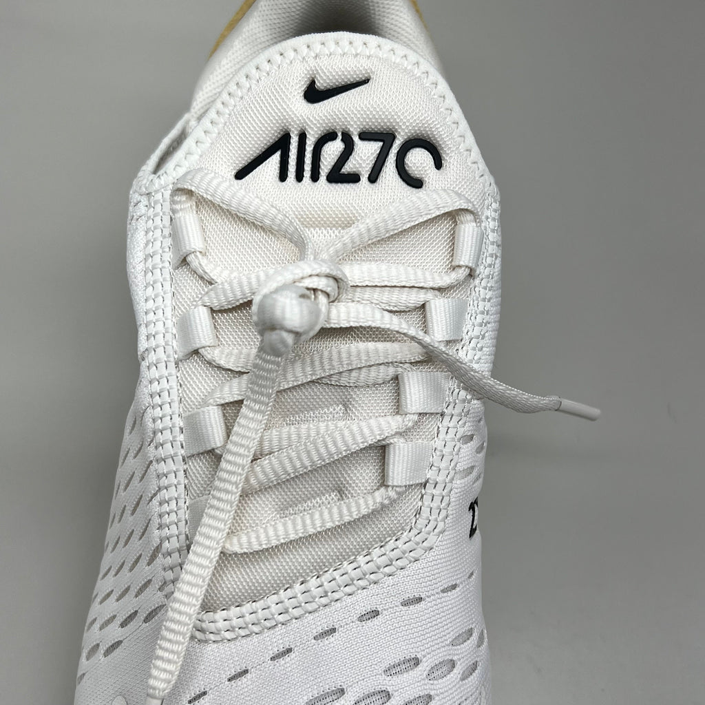 NIKE W Air Max 270 Mesh Shoes Women's Sz 8 White Gold DZ77736 001 New Other