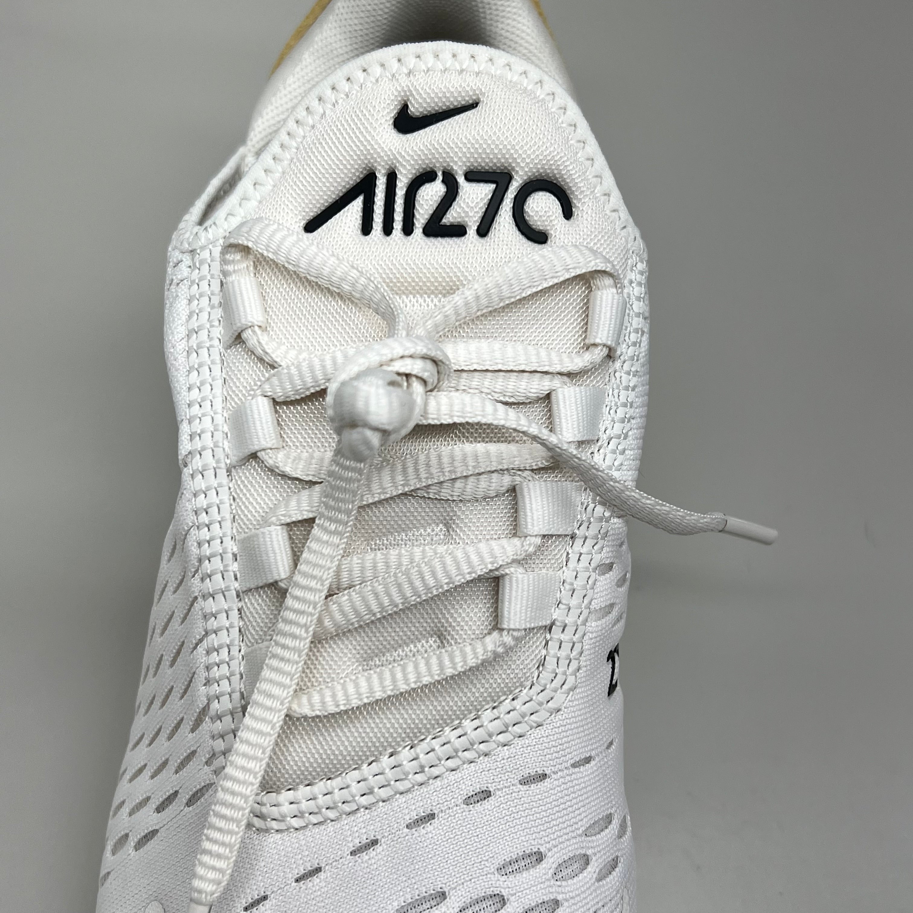 NIKE W Air Max 270 Mesh Shoes Women's Sz 8 White Gold DZ77736 001 New Other