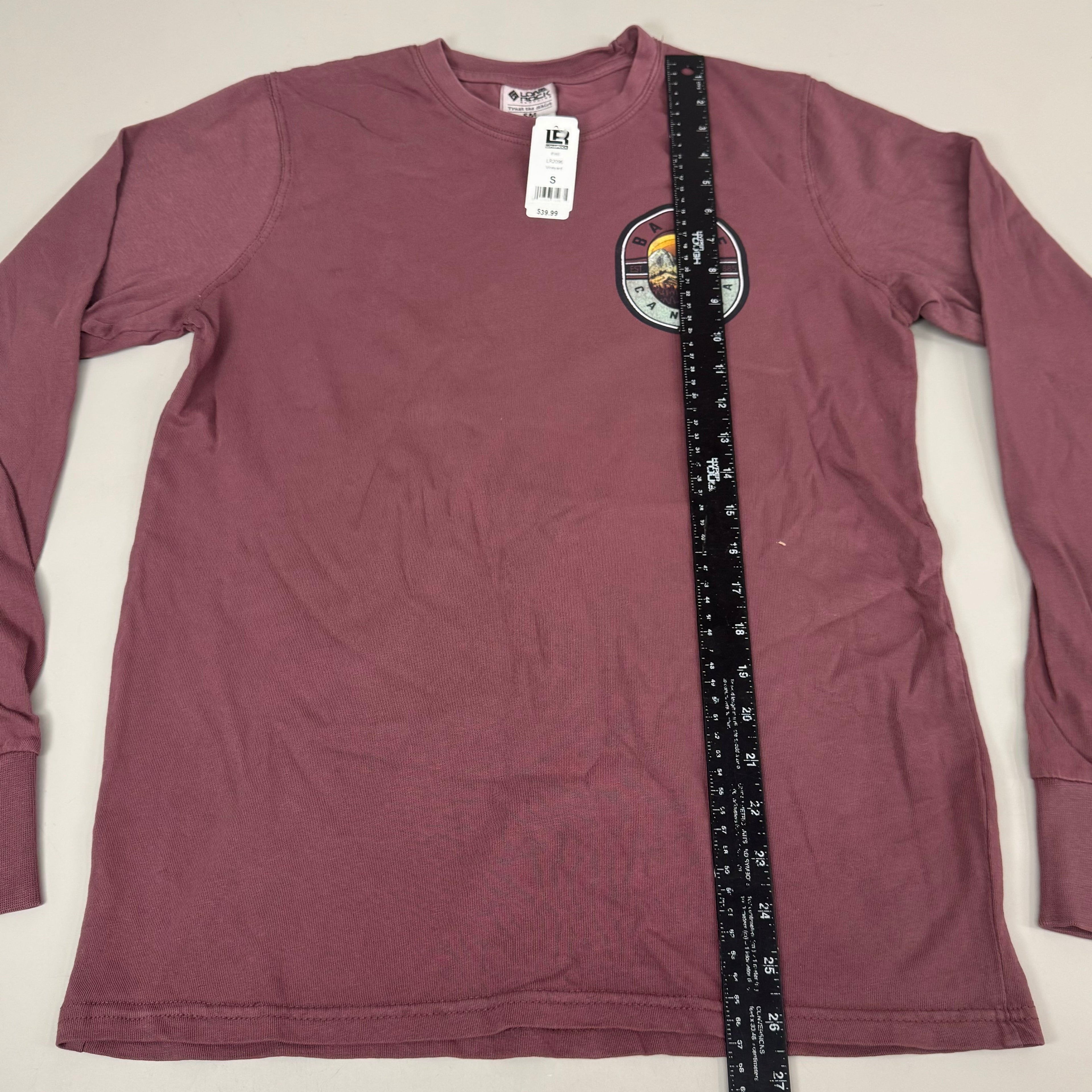 LONE ROCK CLOTHING Trust the Shirt Banff Canada Long Sleeve Shirt Unisex Sz S