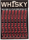 WHISKY 50w Rim Decal Kit for 2 Rims Red