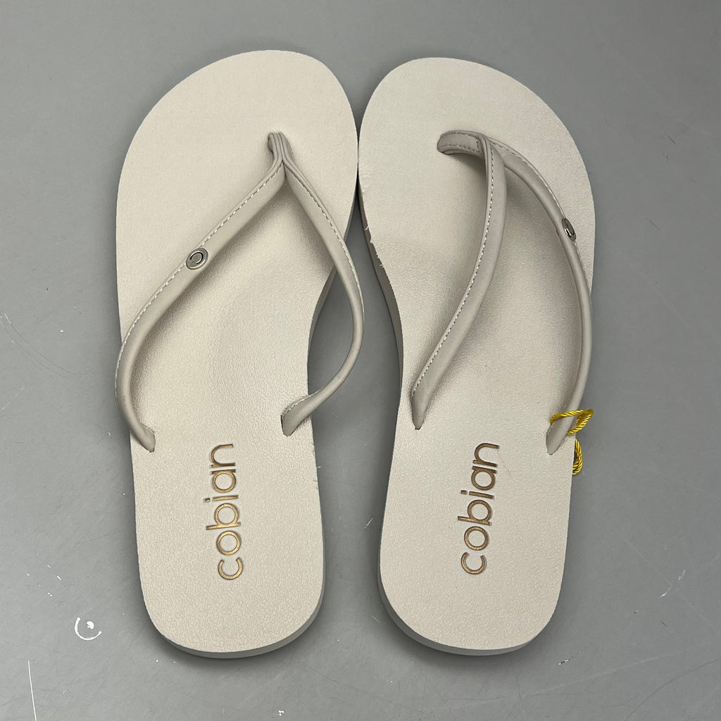 COBIAN Nia's Bounce Synthetic Leather Sandals Women's Sz 8, EU 38.5 Cream NIA25-110-8