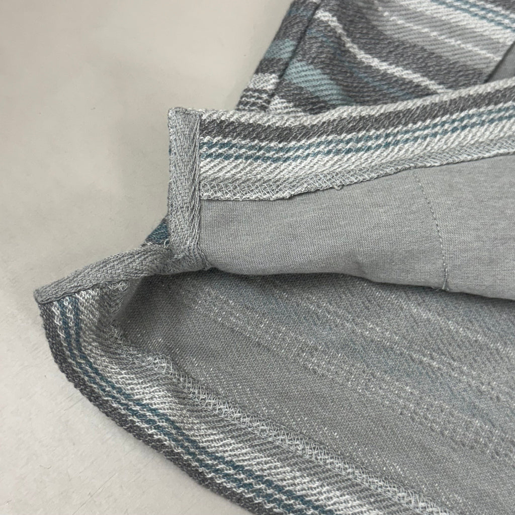 O'NEILL On Bavaro Stripe Button Pullover  Men's Sz 5XL Grey 002482891