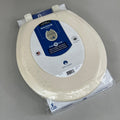 BEMIS Cameron Round Bone Enameled Wood Toilet Seat 17.5" x 14.5" Bone