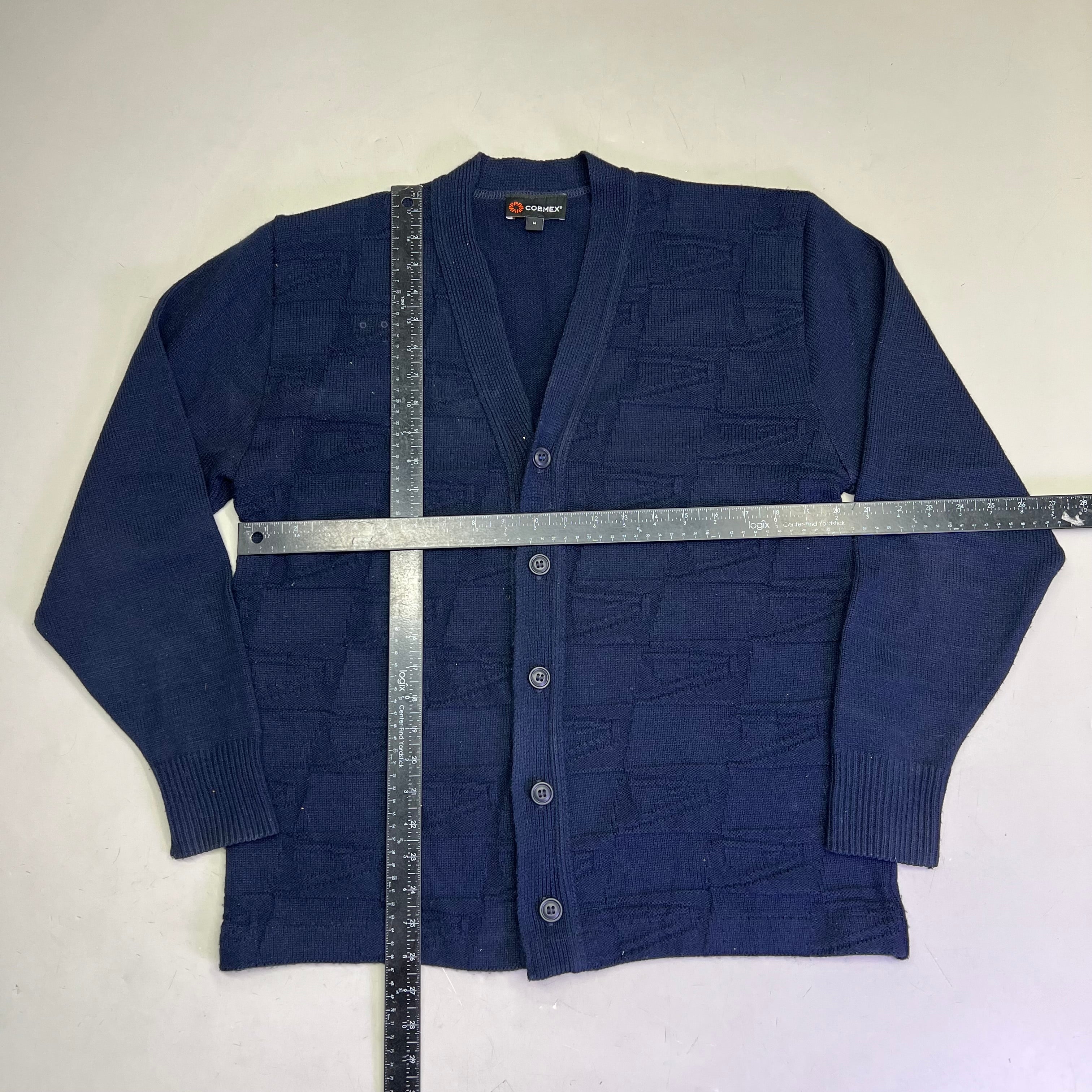 COBMEX Retail Clerk Long Sleeve Cardigan Women's Sz M Postal Navy (Pre-Owned)