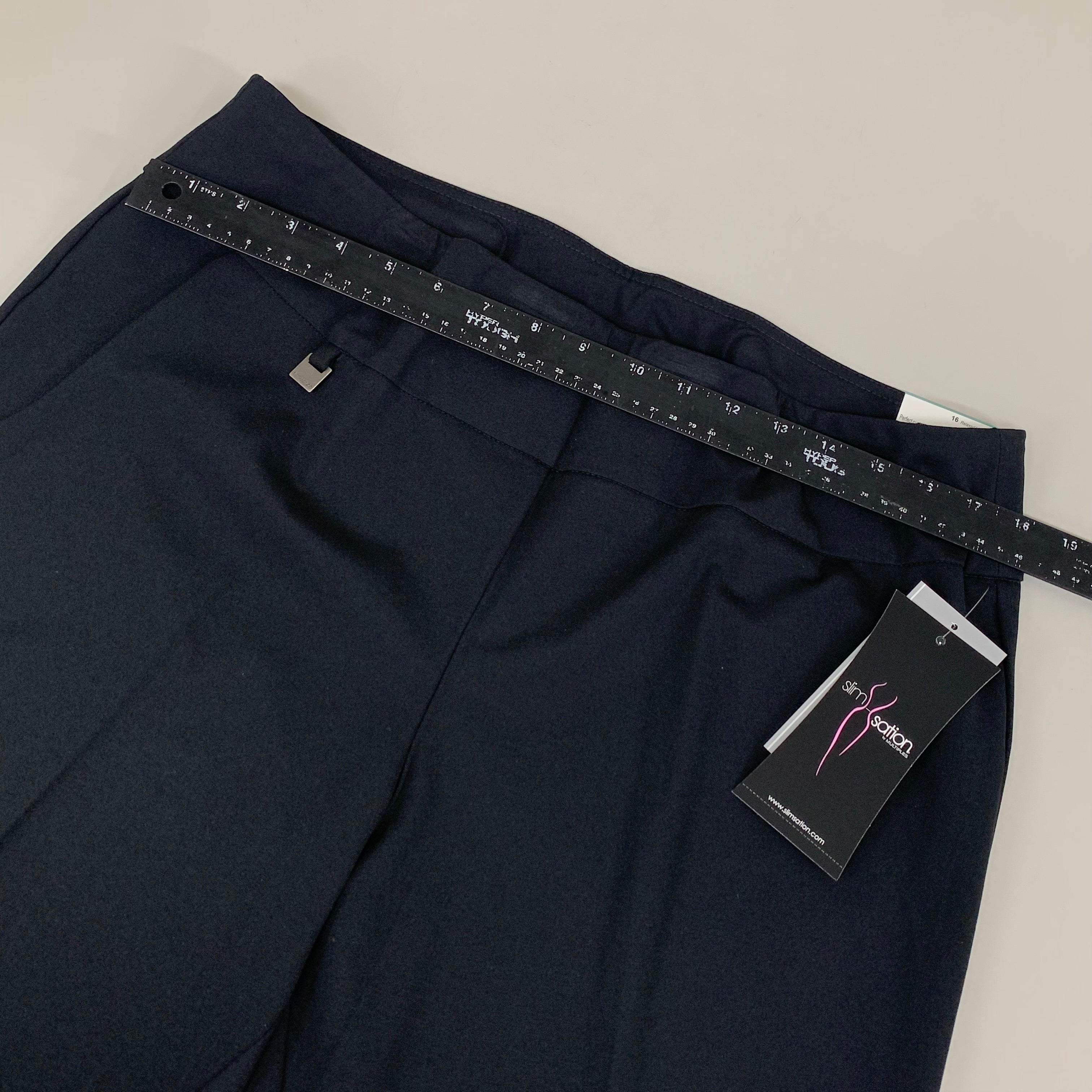 MULTIPLES Relaxed Leg Pant  Petite Women's Sz 16 Black