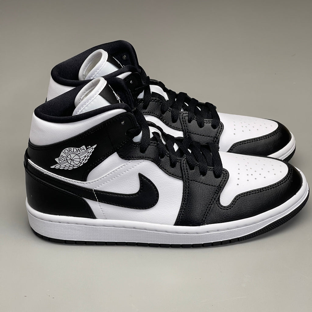 NIKE AIR JORDAN 1 Mid Panda Shoe Women's Sz 8.5 Black / White DV0991-101 (New)