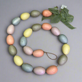 GERSON Easter Egg Garland Decoration 5' Pastel Multicolor 2709760