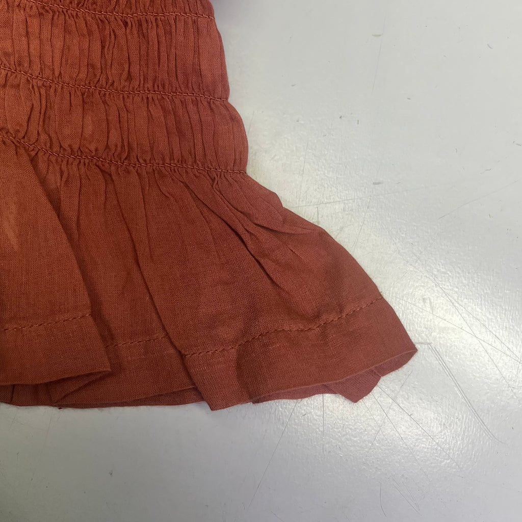 FREE PEOPLE Linen Textile Sweet On Your Crop Women's Sz S Maple Syrup 96849898