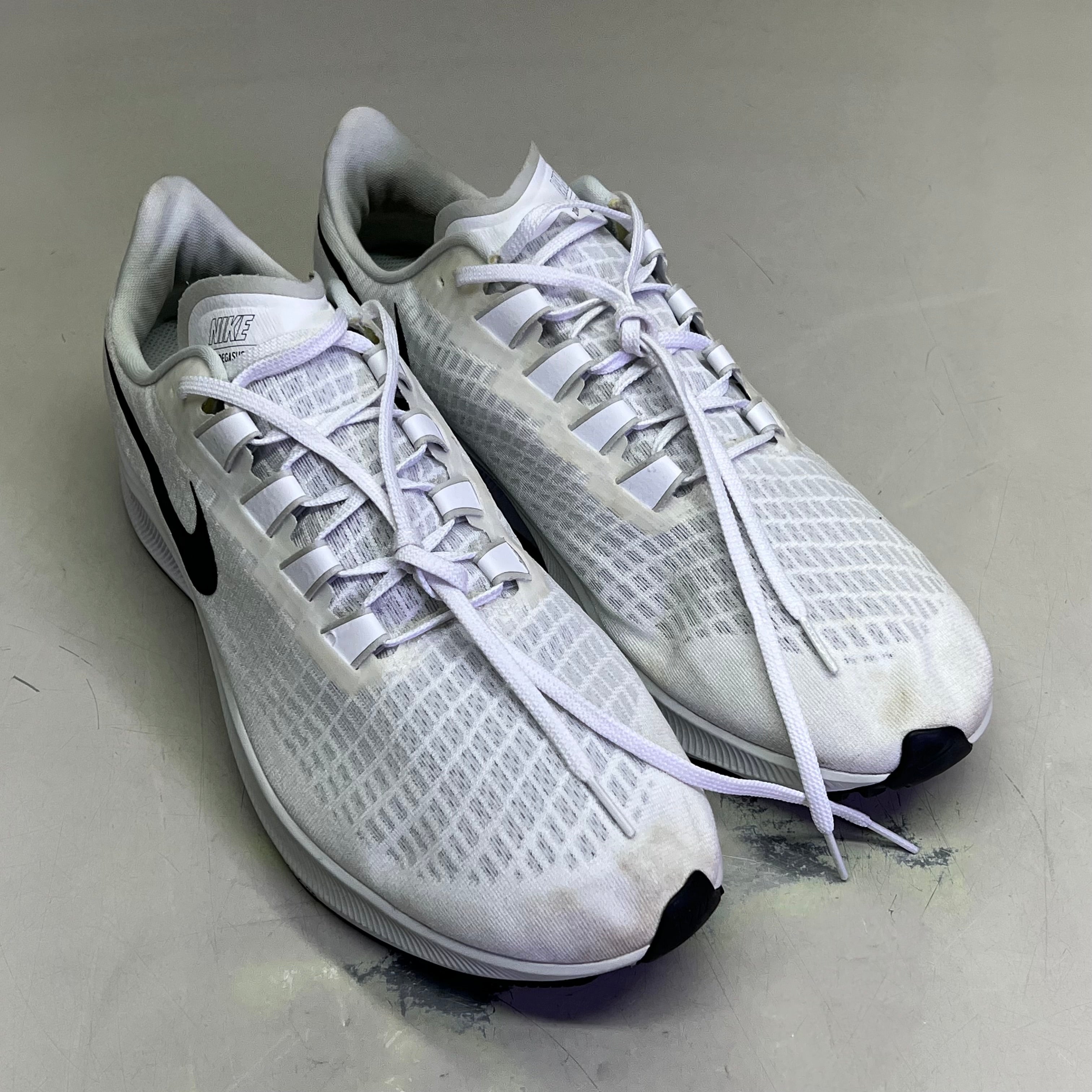 NIKE Zoom Pegasus 37 Shoes Men's Sz 14 White (Pre-Owned)