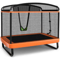6 Feet Kids Entertaining Trampoline with Swing Safety Fence