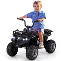 6V Kids Ride On Electric ATV with LED Headlights and MP3 Player