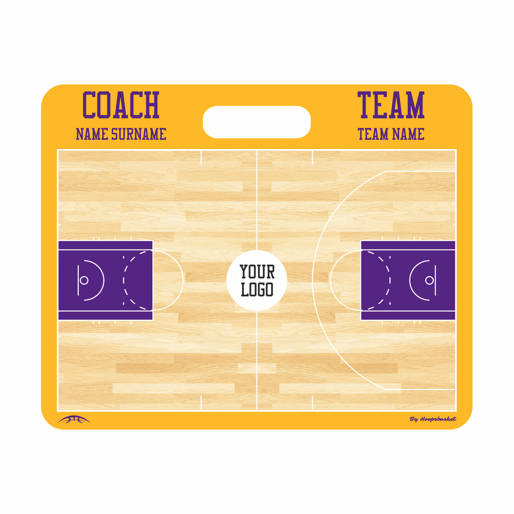 Custom NBA Basketball Coaching Board 15.7 x 12.6 in (Magnetic)