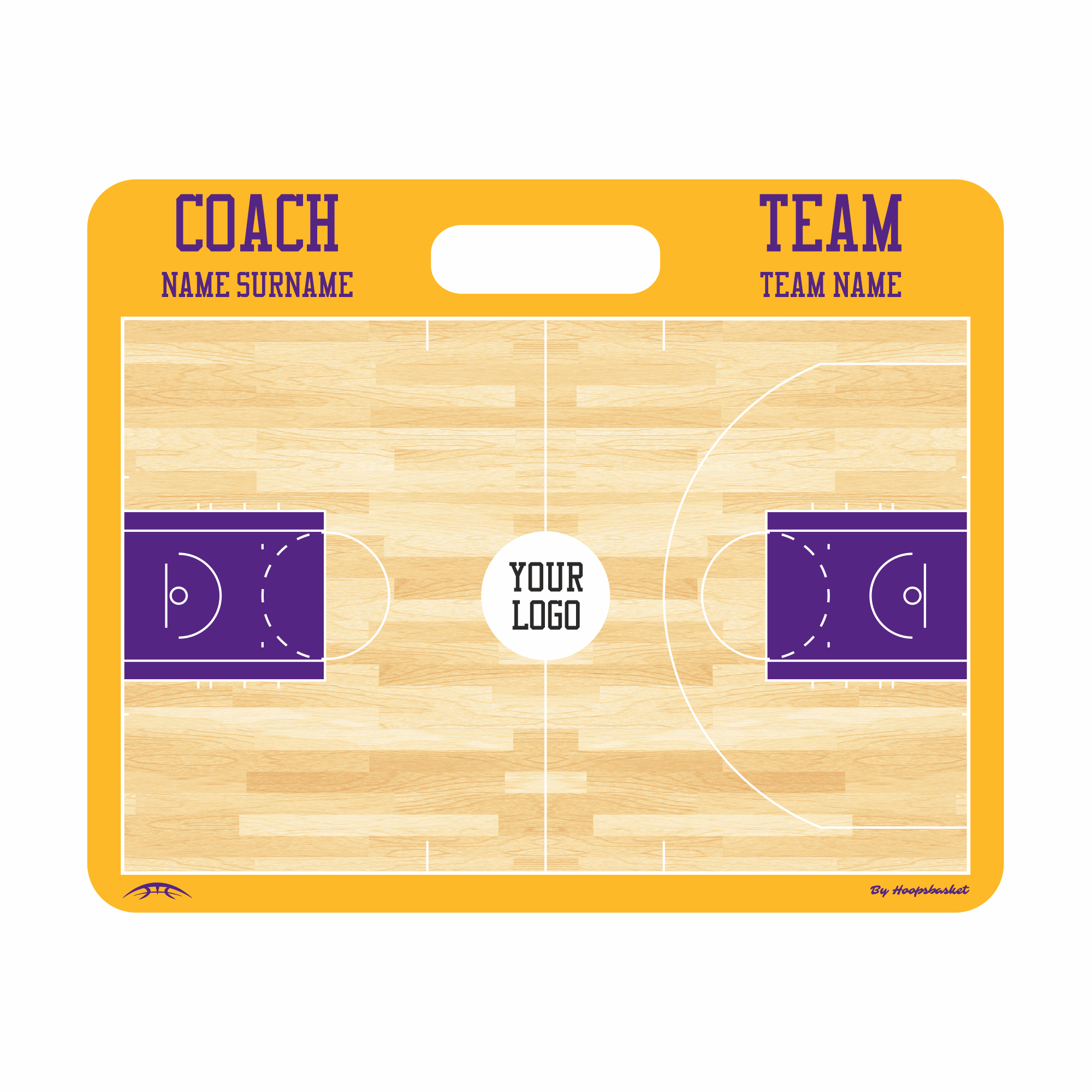 Custom NBA Basketball Coaching Board 15.7 x 12.6 in (Magnetic)