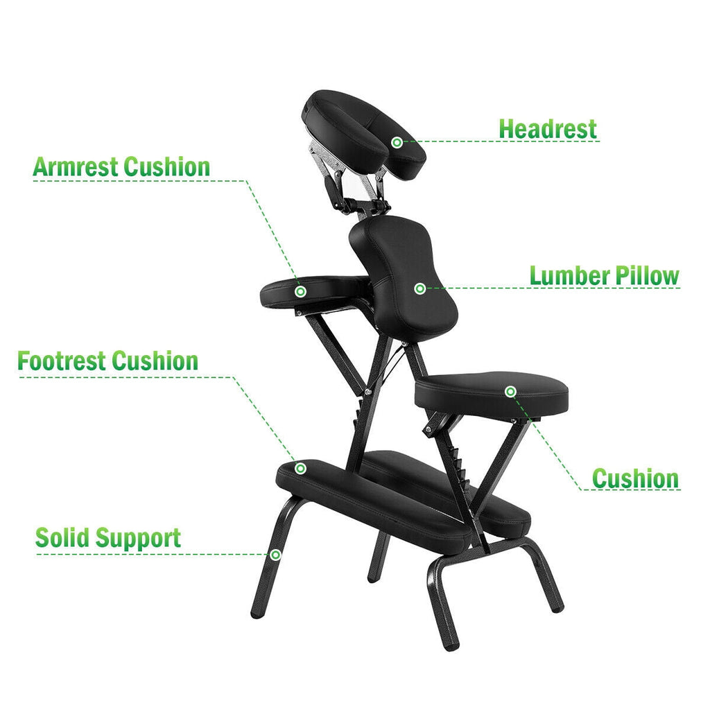 PU Leather Pad Travel Massage Chair with