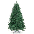 6 Feet Hinged Artificial Christmas Tree with Solid Metal Stand