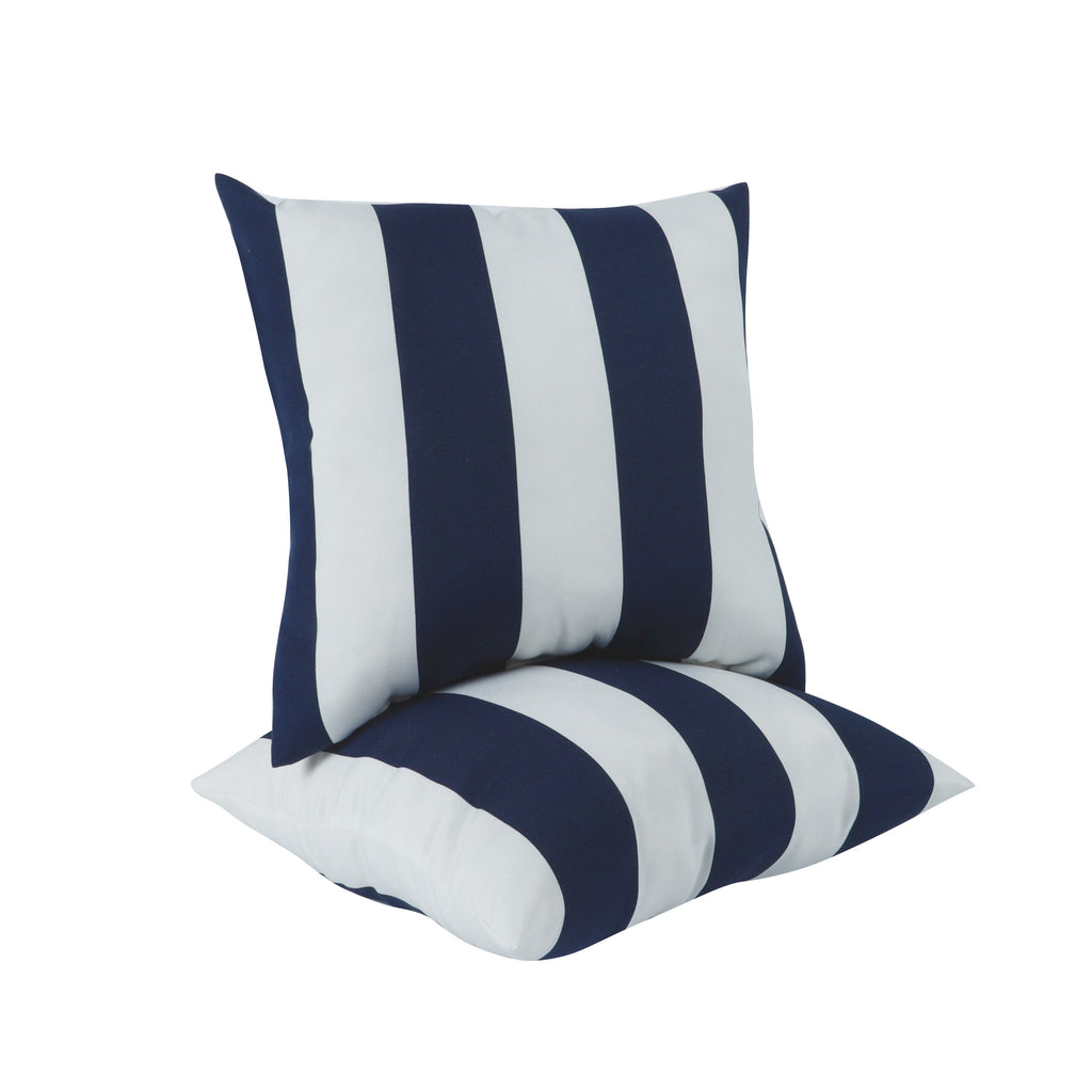 2 Pack Outdoor Throw Pillows, Waterproof & Fade-Resistant (18x18 Inch)