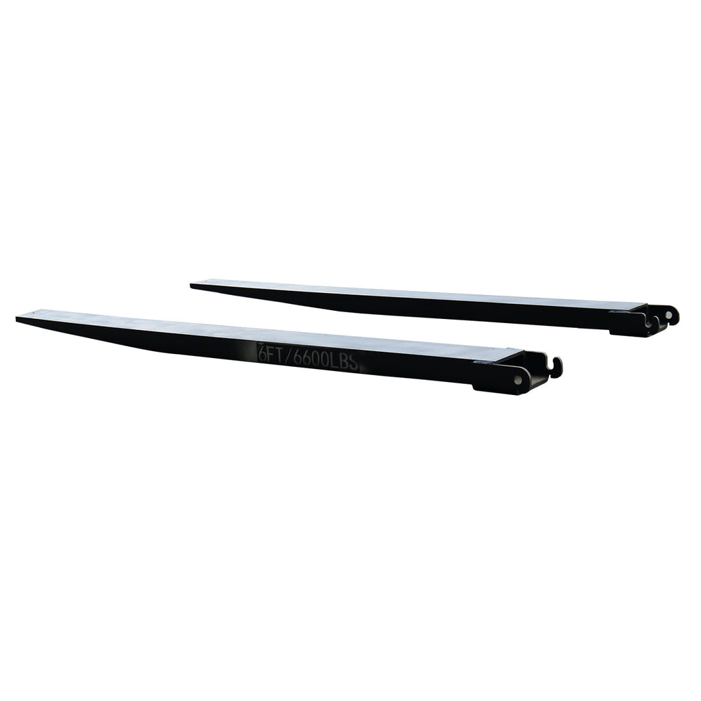 Greatbear 10ft Forklift Extensions 6” Wide Forks, 6600lbs Capacity (Pair)