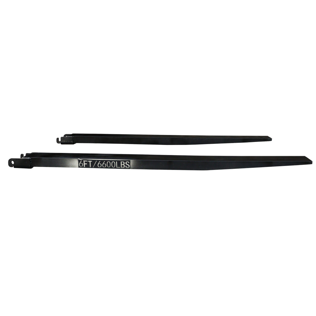 Greatbear 10ft Forklift Extensions 6” Wide Forks, 6600lbs Capacity (Pair)