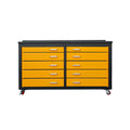 6ft Heavy Duty Mobile Workbench with 10 Drawers