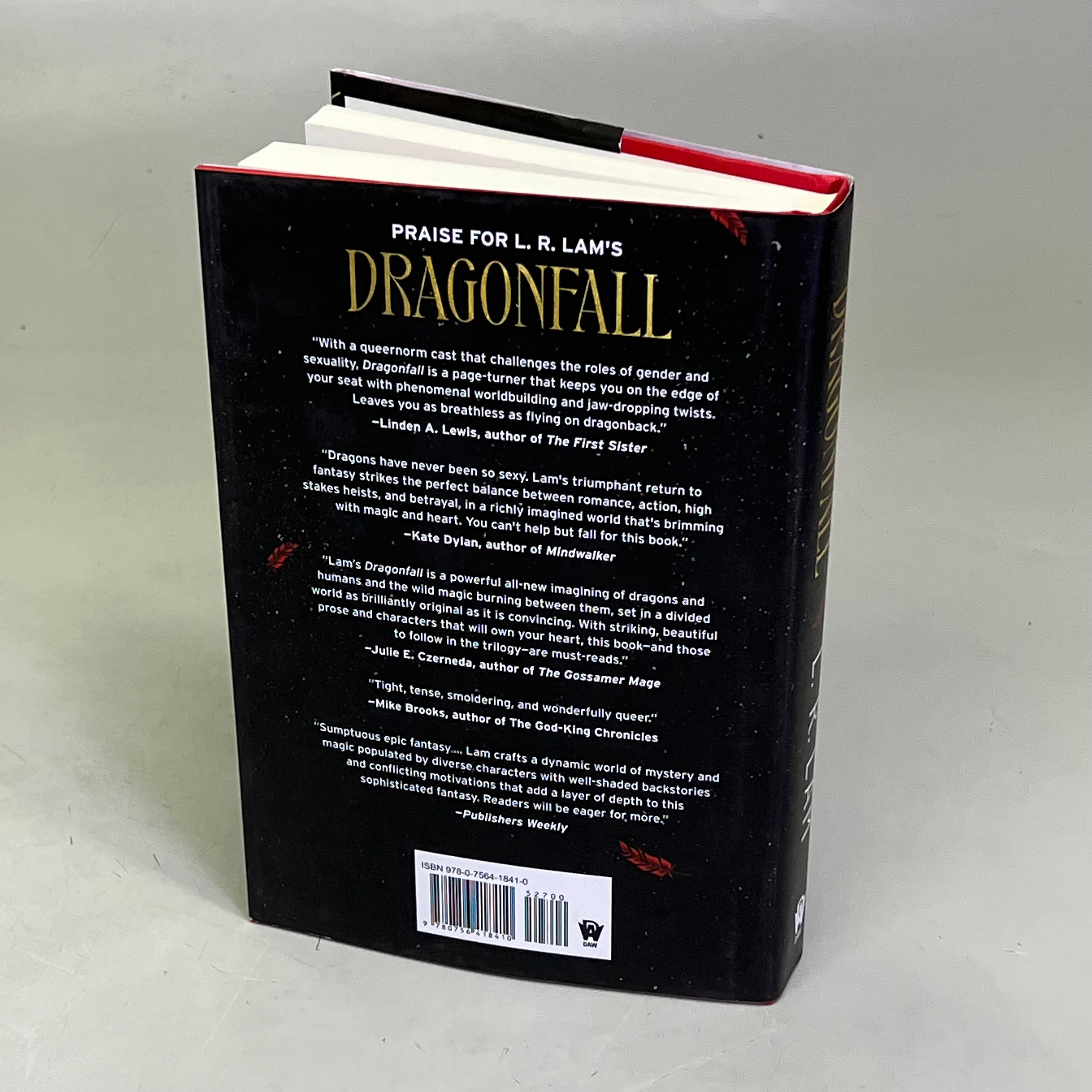 DRAGON FALL Fantasy Book 1 Of 2 Dragon Scales By L. R. Lam Hardback Book