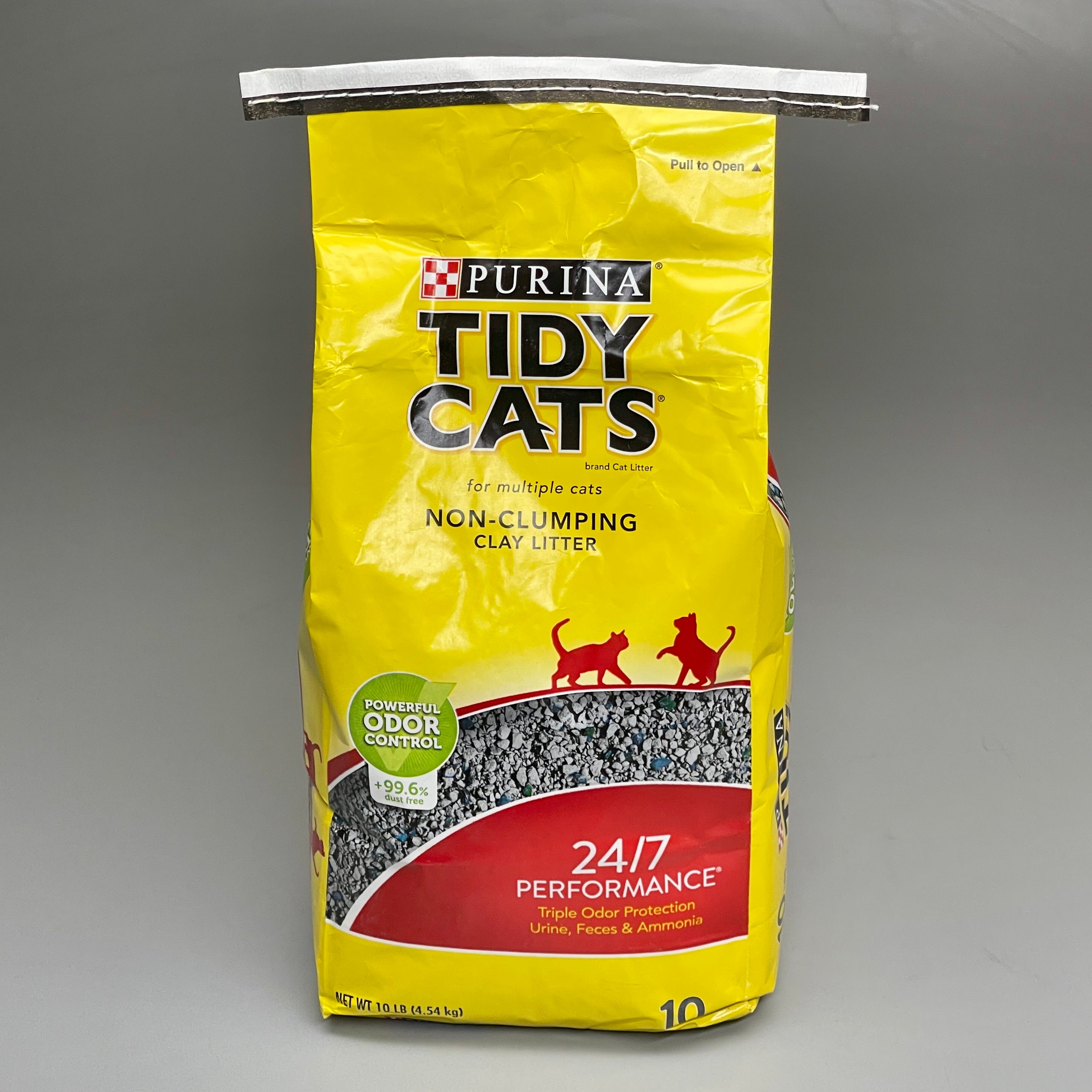 ZA@ PURINA 40 POUNDS! (4 Bags) Tidy Cats Non Clumping Cat Litter 10 lb. Bags
