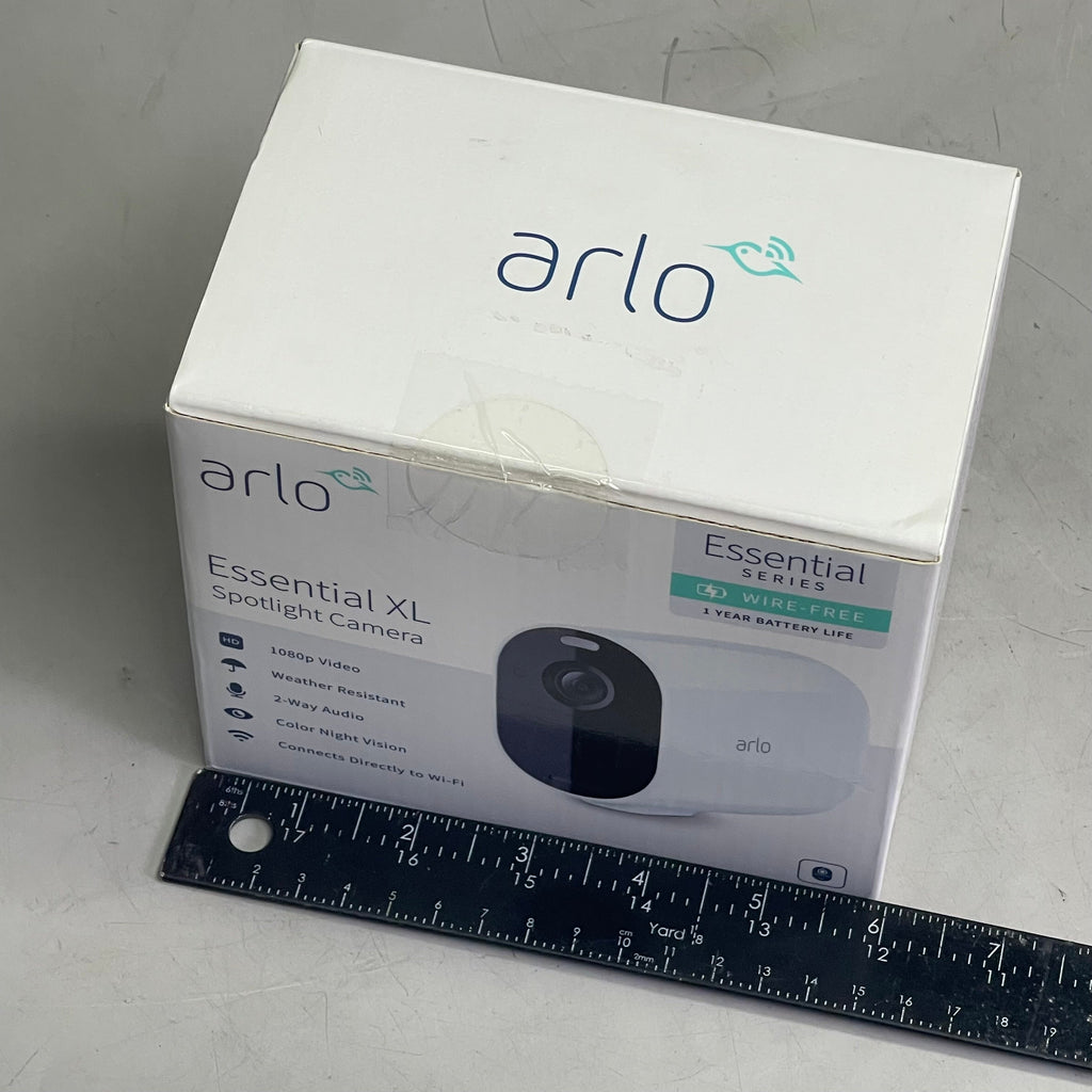 ARLO Essential XL Spotlight Camera 130° FOV White VMC2032W-100NAS (Pre-Owned)