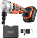 VEVOR Cordless Metal Nibbler, with 18 V 4000 mAh Battery, 1200 RPM Brushless Motor, Electric Nibbler Metal Cutter with Plastic Carrying Case for Cutting Stainless Steel, Aluminum, and Copper Sheet